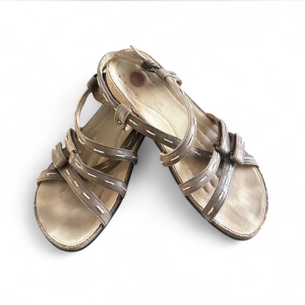 Elegant Beige Strappy‎ Sandals